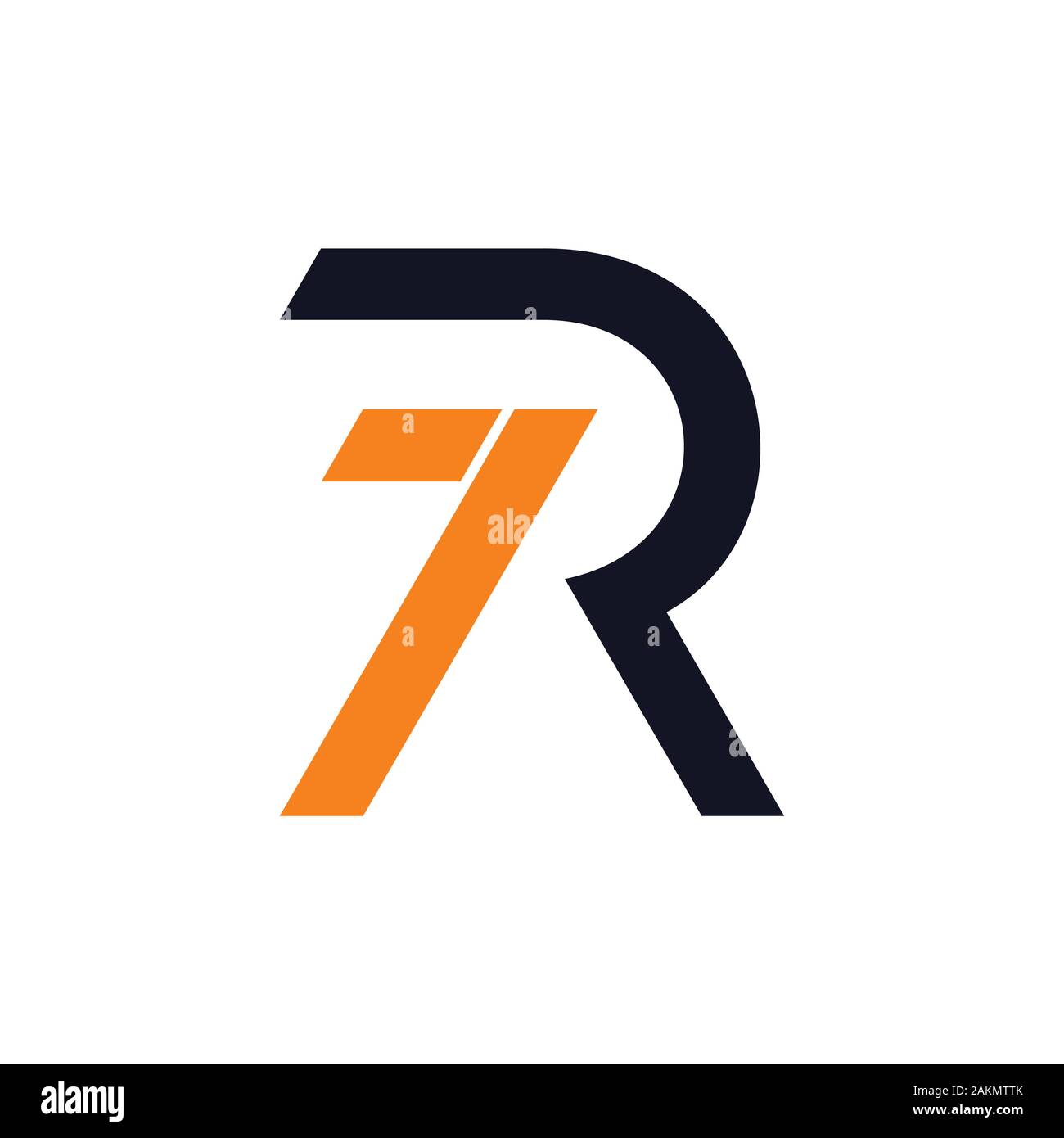 letter r7 simple geometric logo vector Stock Vector Image & Art - Alamy