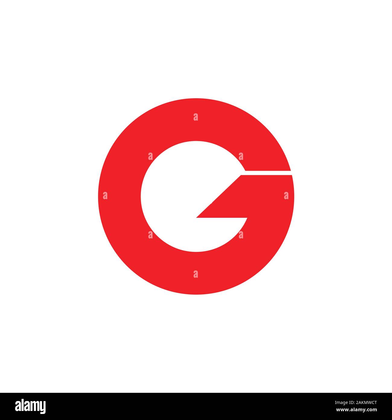 letter g circle geometric arrow logo vector Stock Vector Image & Art ...