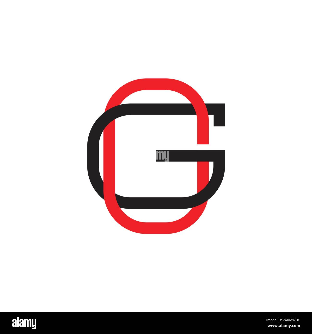 Overlapping Letters Logo Overlapping Letters Stock Vector Images