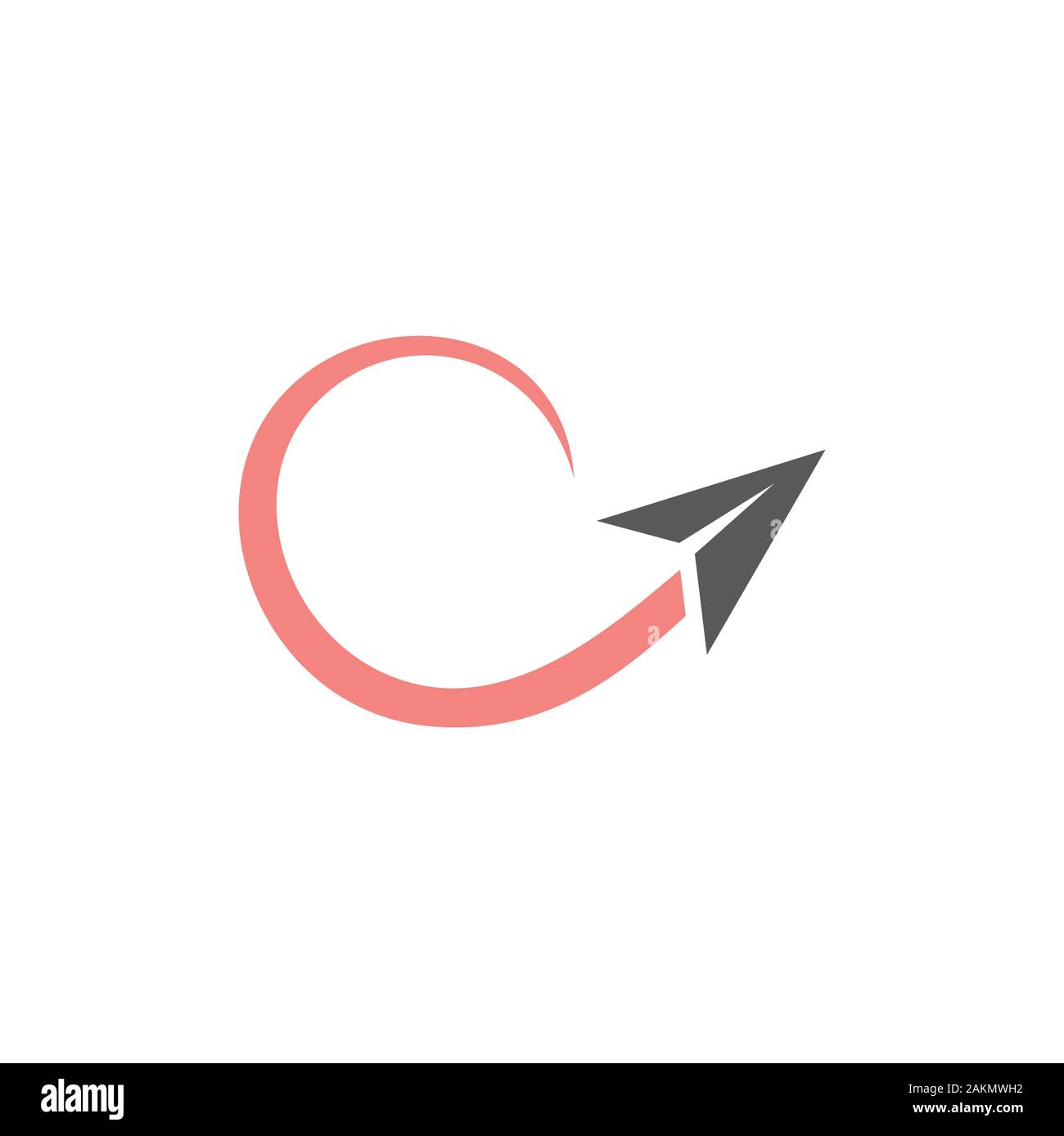 swossh paper planes arrow motion logo Stock Vector