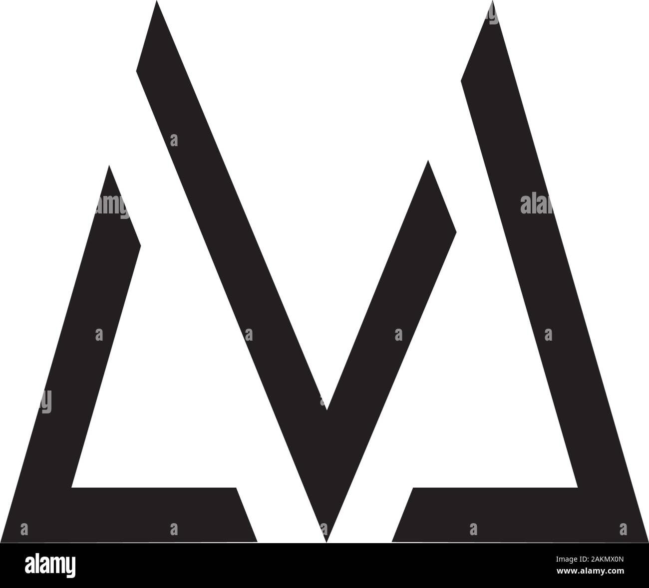 letter lm simple geometric line logo vector Stock Vector Image & Art ...