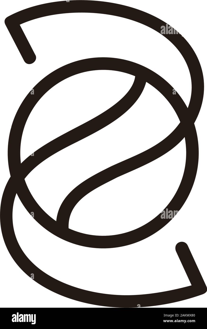 Number tennis ball font Stock Vector Images Alamy