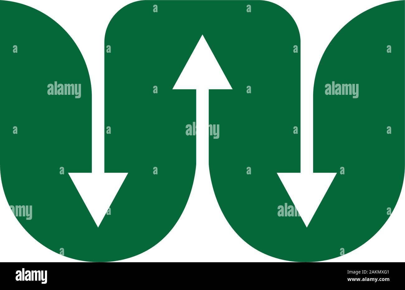 letter w flow arrow process symbol logo vector Stock Vector Image & Art ...