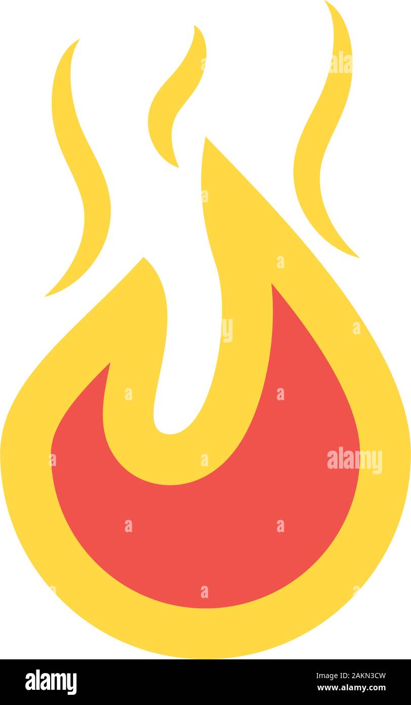 Flame design of Fire bonfire hot burn light flammable heat and campfire ...