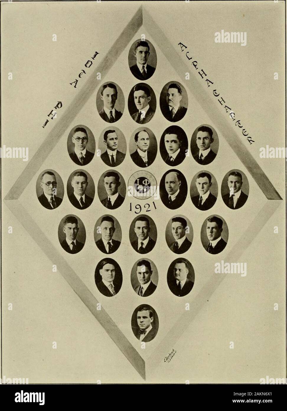 Terra Mariae . ISlu Sigma Omicron Founded January 26, 1916, at University of MarylandPetitioning Phi Delta Theta COLORS Roval Purple and OldGold FLOWER Tio-er Lily PUBLICATION Nu Sigma News FRATRES IN FACULTATE Dr. S. S. BuckeyProf. J. B. Wentz Prof. L. J. HodginsProf. O. C. Bruce FRATRES IN URBE G. B. Hockman 20 E. V. Miller 19 J. P. Jones 18 FRATRES IN^ UNIVERSITATE Class of Xiiictccii T:enty-oneE. C. Donaldson W. T. Gardner R.V. Haig Fred Slanker R. W. Heller Class of  ijictccn Tzventy-tzvoA. S. Best W. F. McDonald E. F. Darner G. V. Nelson W. W. Kirby O. P. H. Reinmuth V. G. Malcolm H. A Stock Photo