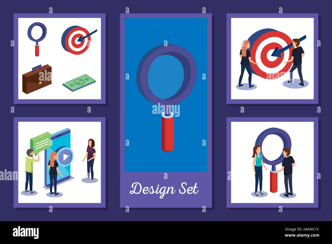 designs set teamwork with people and icons Stock Vector Image & Art - Alamy