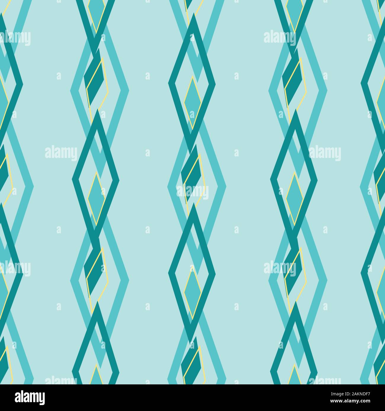 Diamonds in the rough, chain of diamonds creating stripes blues and