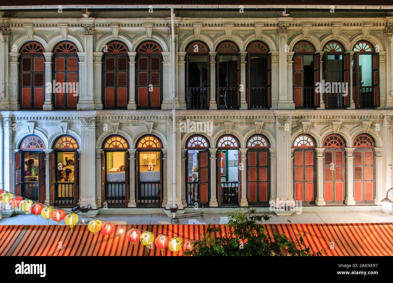 vintage style building shop house facade view Stock Photo Alamy