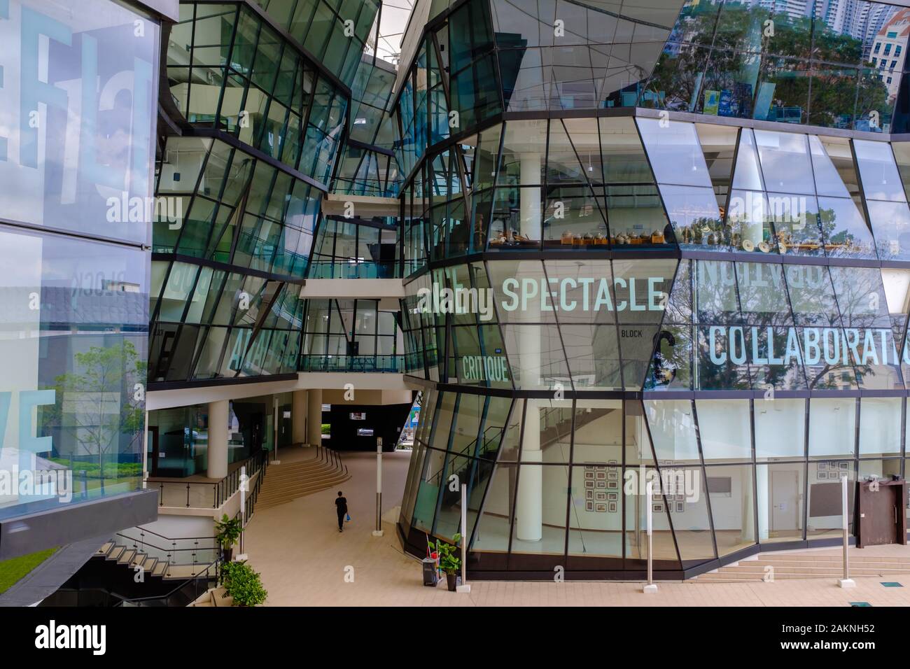 Singapore-16 DEC 2017:Singapore lasalle school building lobby inside view Stock Photo