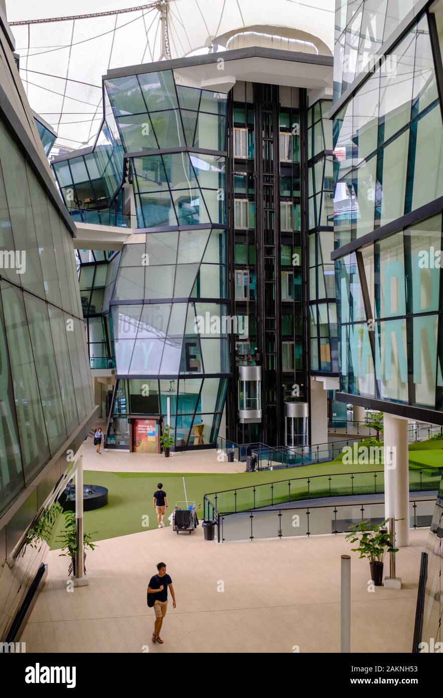 Singapore-16 DEC 2017:Singapore lasalle school building lobby inside view Stock Photo