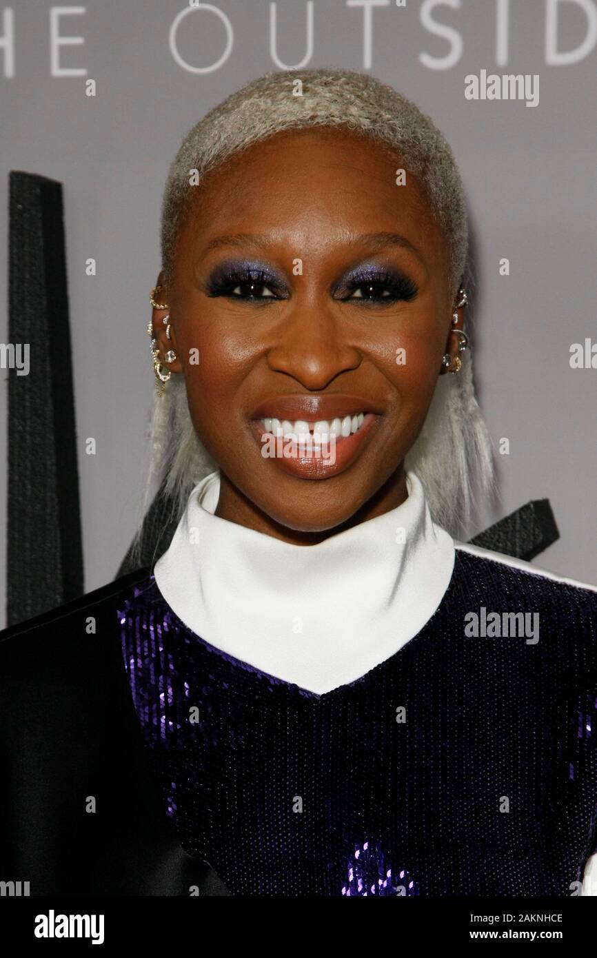 LOS ANGELES, CA - JANUARY 09: Cynthia Erivo attends HBO's premiere of 'The Outsider' at Directors Guild of America on January 9, 2020 in Los Angeles, California. Photo: CraSH/imageSPACE/MediaPunch Stock Photo