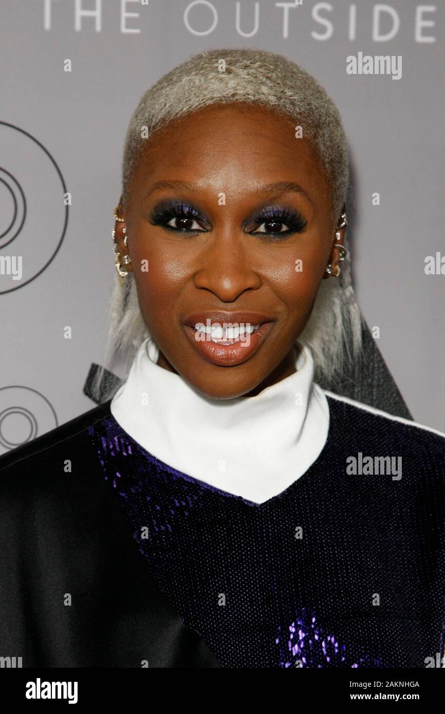 LOS ANGELES, CA - JANUARY 09: Cynthia Erivo attends HBO's premiere of 'The Outsider' at Directors Guild of America on January 9, 2020 in Los Angeles, California. Photo: CraSH/imageSPACE/MediaPunch Stock Photo