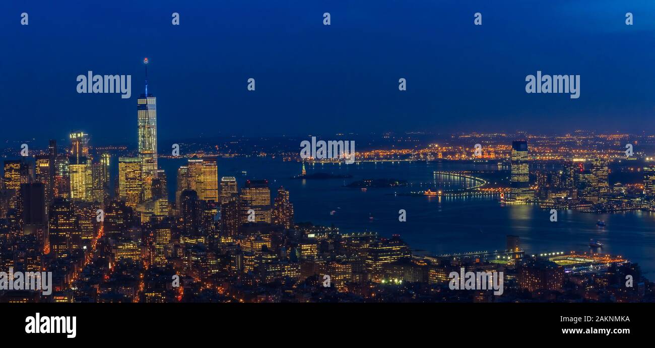 One world trade center aerial view hi-res stock photography and images -  Alamy