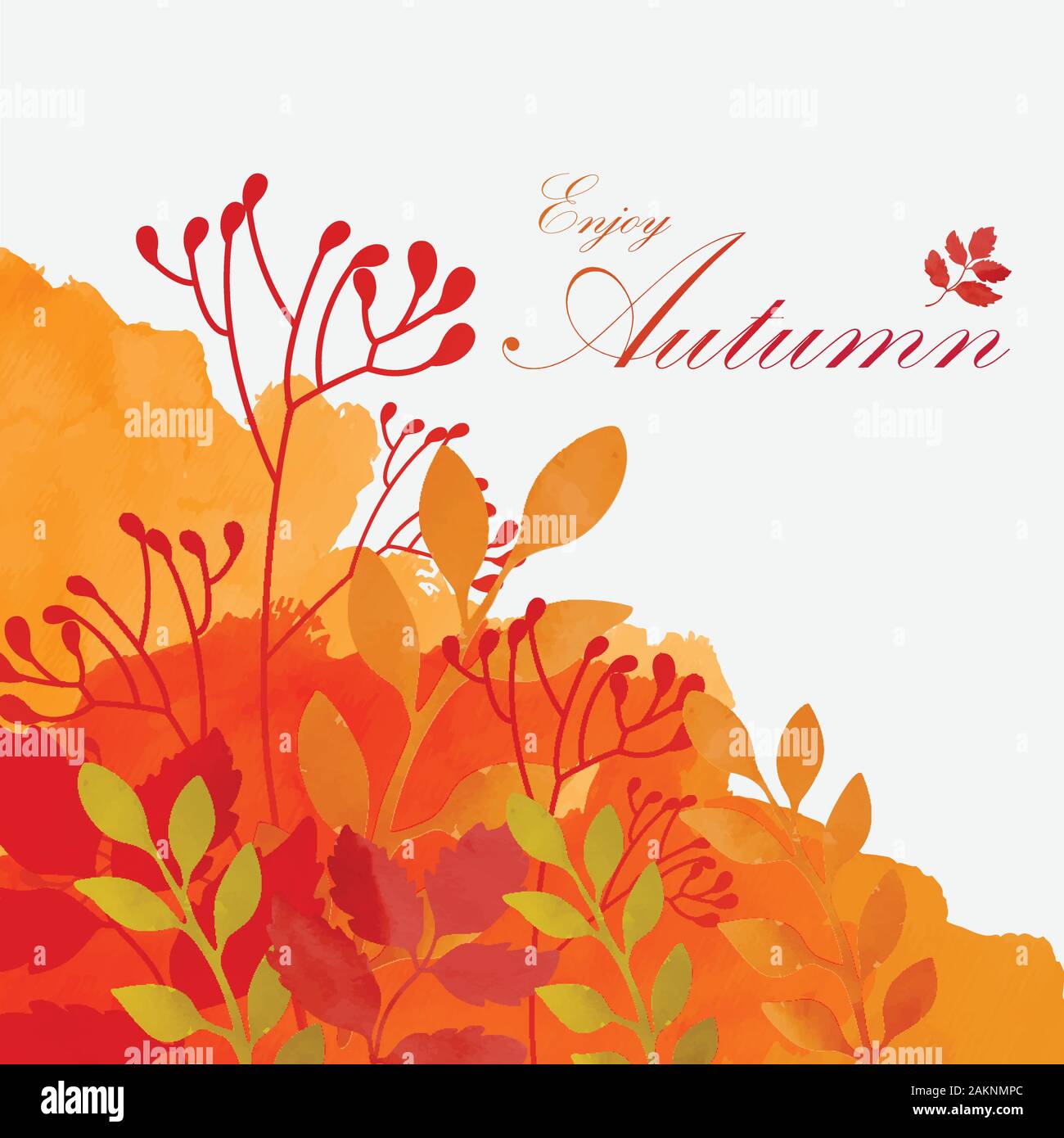 Autumn background. vector Stock Vector Image & Art - Alamy