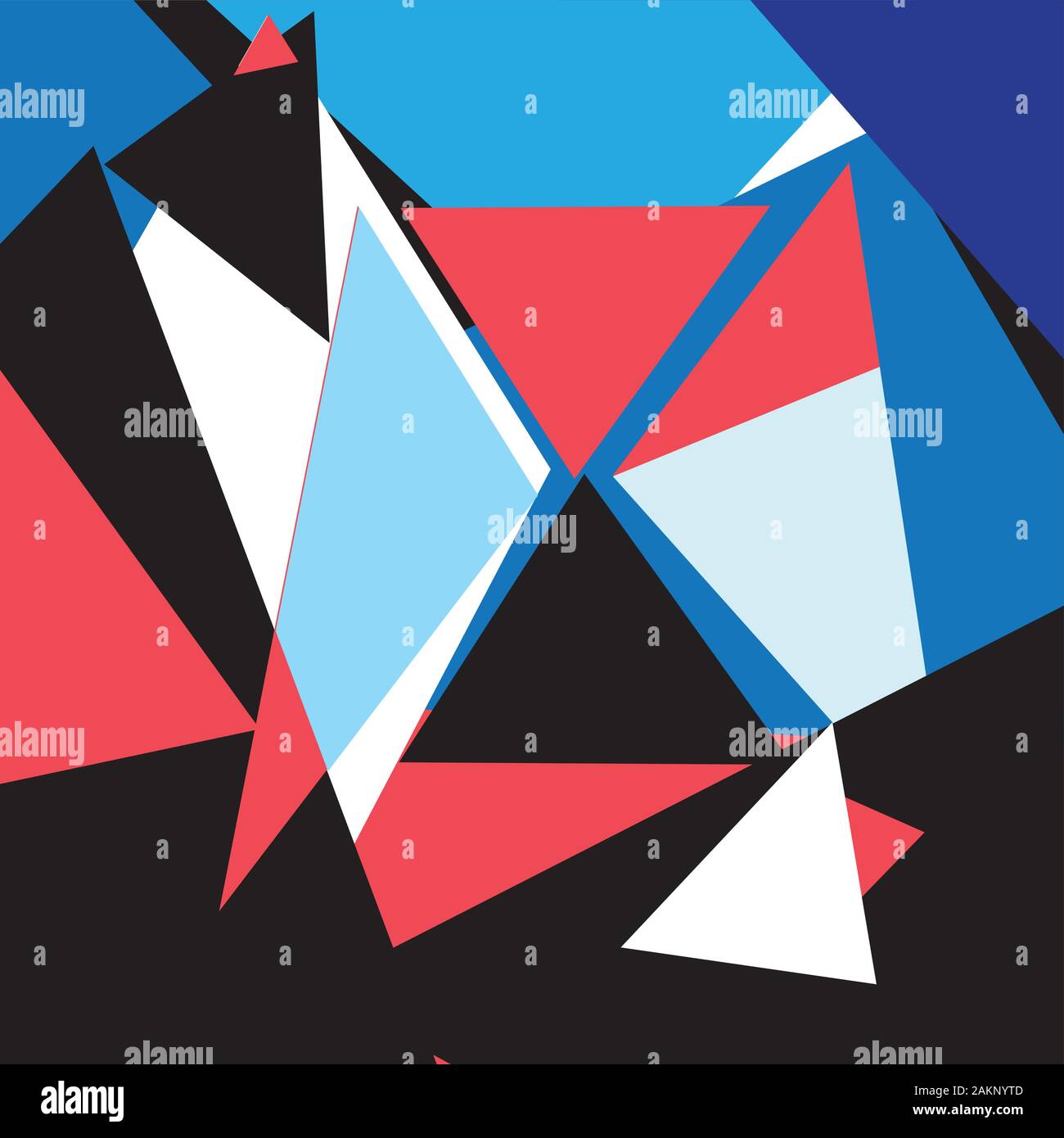 Lovely vector multicolored abstract geometric shapes triangles Stock Vector