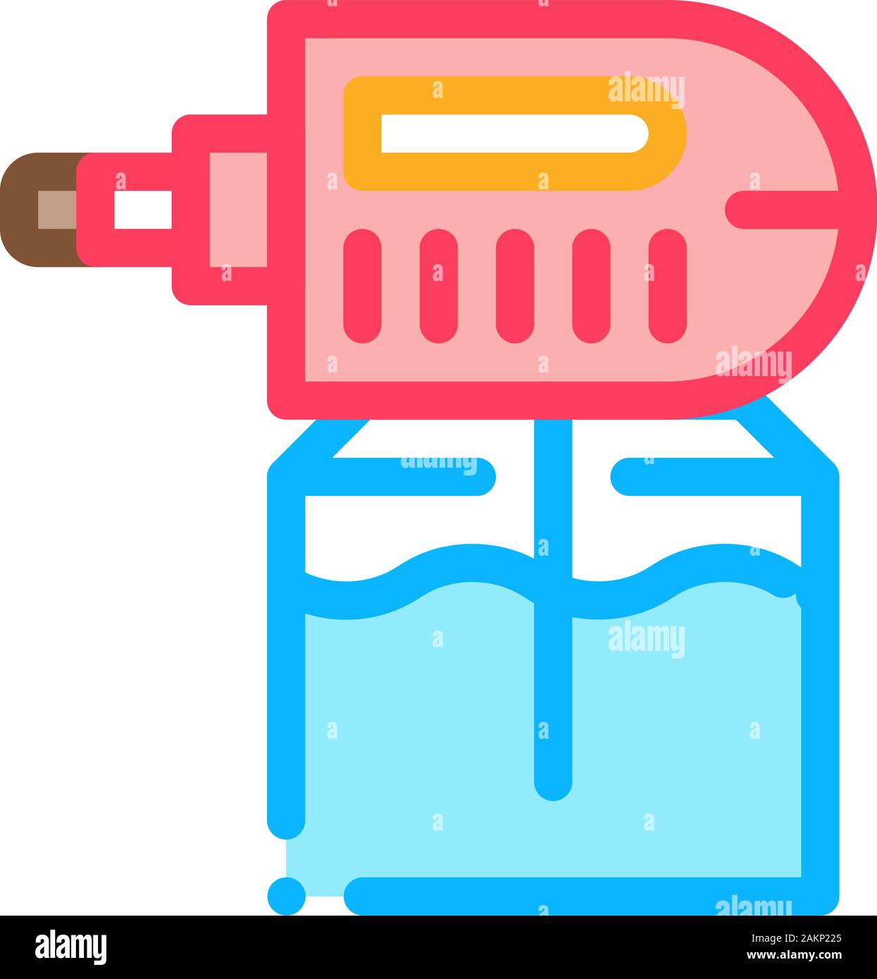 Electric Mosquito Icon Vector Outline Illustration Stock Vector
