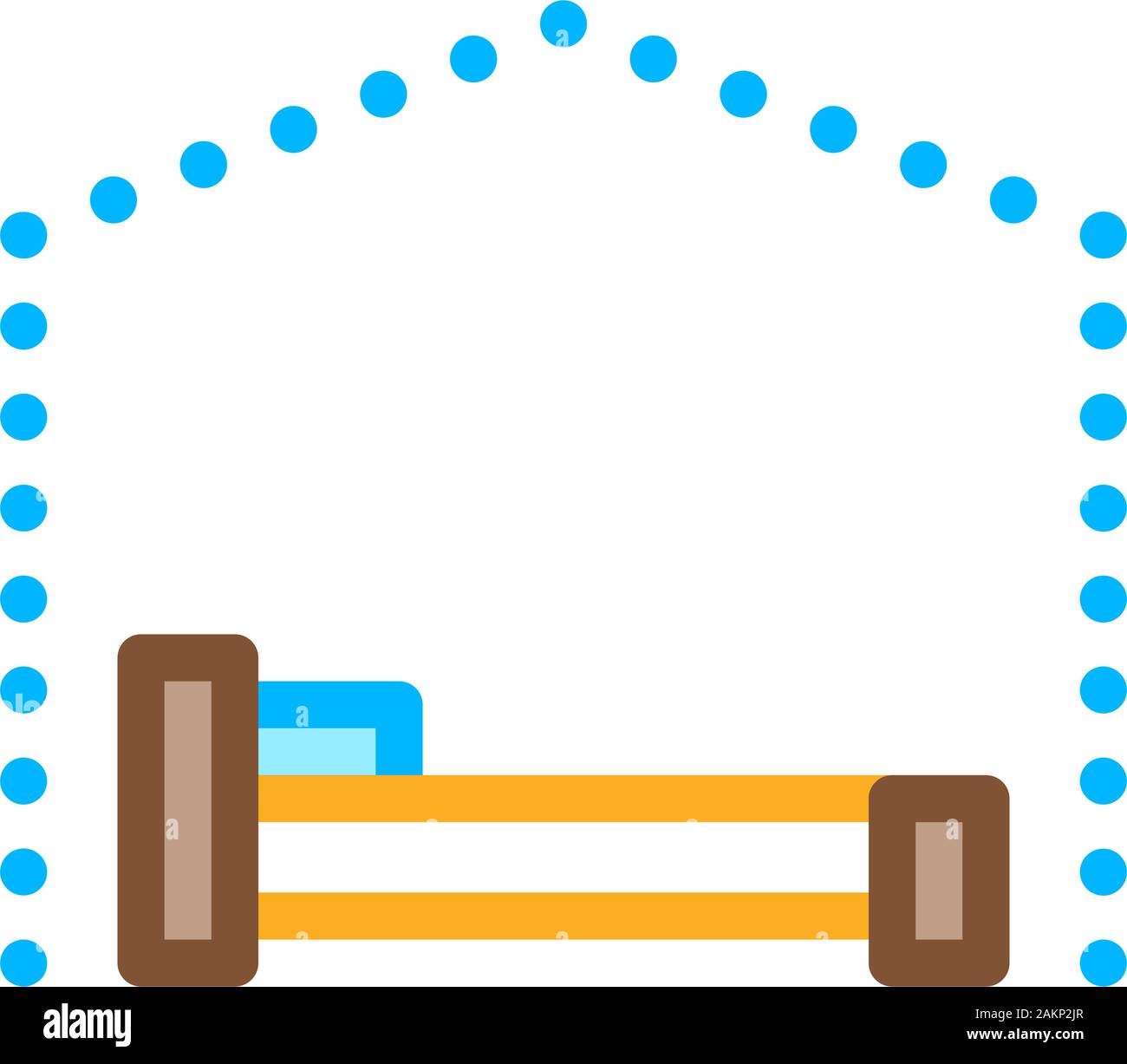 Bed Canopy Awning Icon Vector Outline Illustration Stock Vector