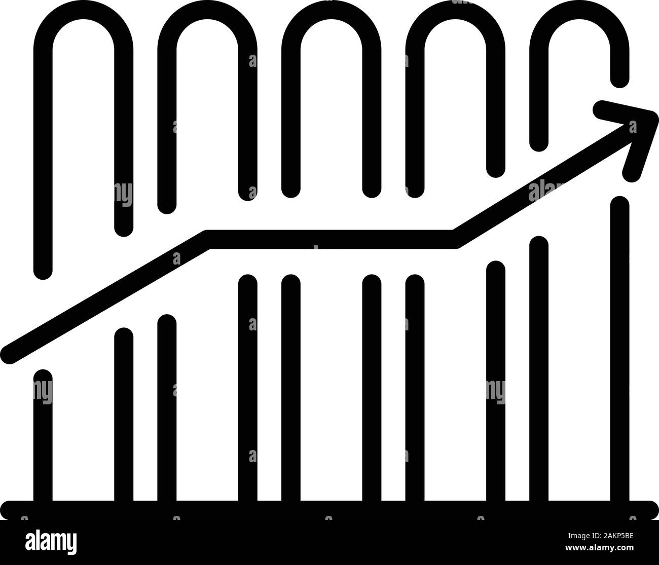 Finance graph icon, outline style Stock Vector Image & Art - Alamy