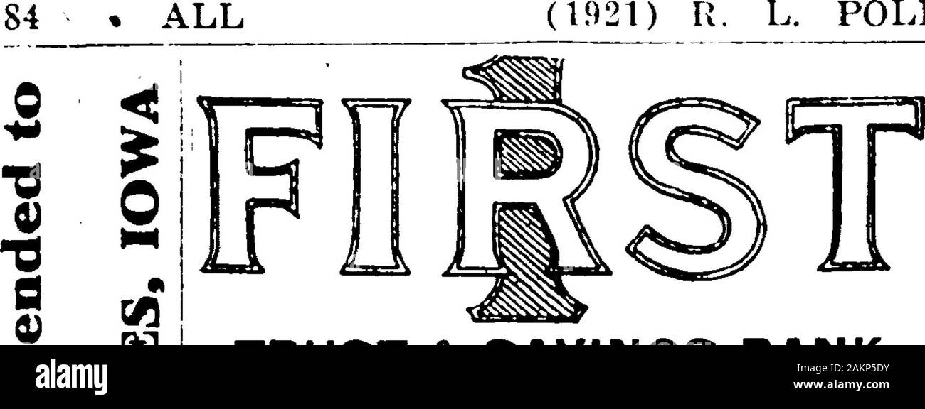 1921 Des Moines and Polk County, Iowa, City Directory . nitary Laundry res 1622 Capitol avAllen Louise emp D M bds 1453 e 13thAllen Lowell E phys 325, res 2002 e 5lhAllen Luther tnistr Wat Co res 2615 LyonAllen Mabel Mrs slen^g King Motor Car Dist Co bdsAllen Marcella student bds 3222 4thAllen Marcellus rms 60^ 2911 Des Bros mdry losiery Mills 2161/^ 6th av erbury Chem 8508 12tht) M College Walnut Allen Margt supervisor Ik Meth HospAllen Marion D (wid A E) res 1508 26 thAllen Mary (wid Phillip)Allen Mary rms 6 CroucAllen Mary L bds 4104 GAllei» Melvin G painter TyobustAlleh Mignon bds 3222 4t| Stock Photo