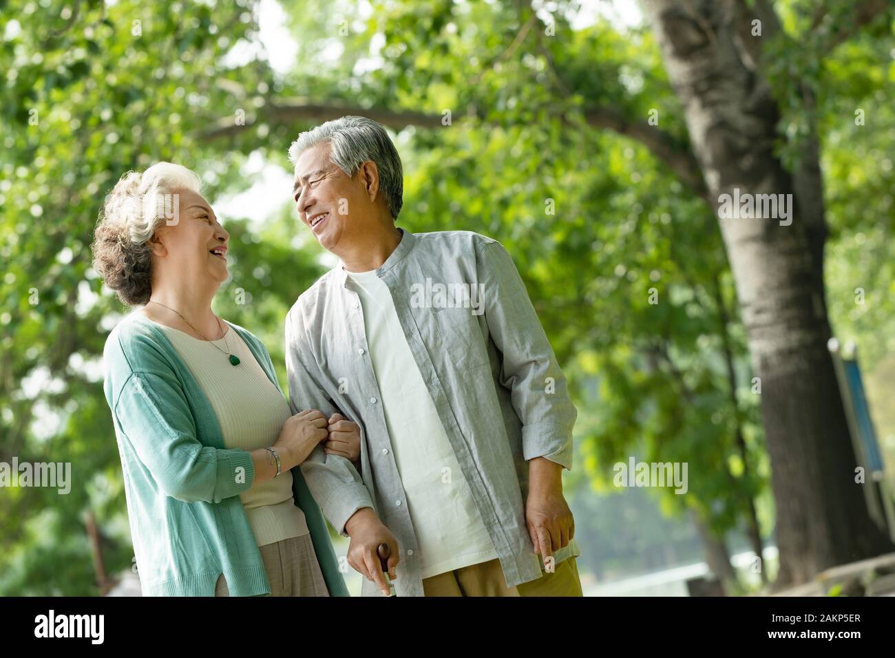 Indian senior couple in park hi-res stock photography and images - Alamy