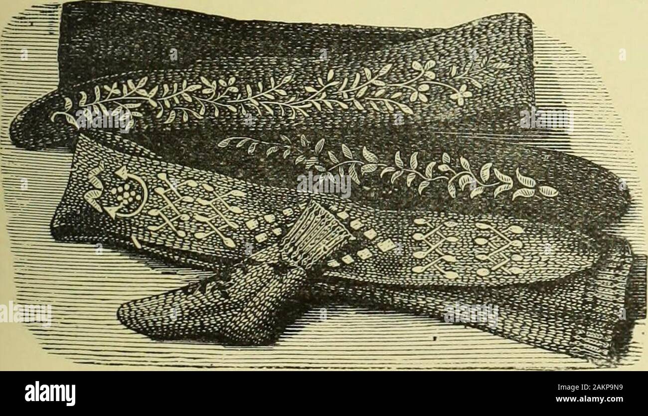 The dictionary of needlework : an encyclopaedia of artistic, plain, and fancy needlework dealing fully with the details of all the stitches employed, the method of working, the materials used, the meaning of technical terms, and, where necessary, tracing the origin and history of the various works described . No. 260. Detail of BoxPincushion (No. 259). Stock Photo