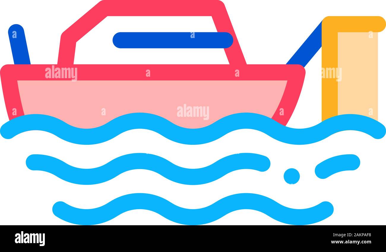 Fishing Ship Icon Vector Outline Illustration Stock Vector Image & Art ...