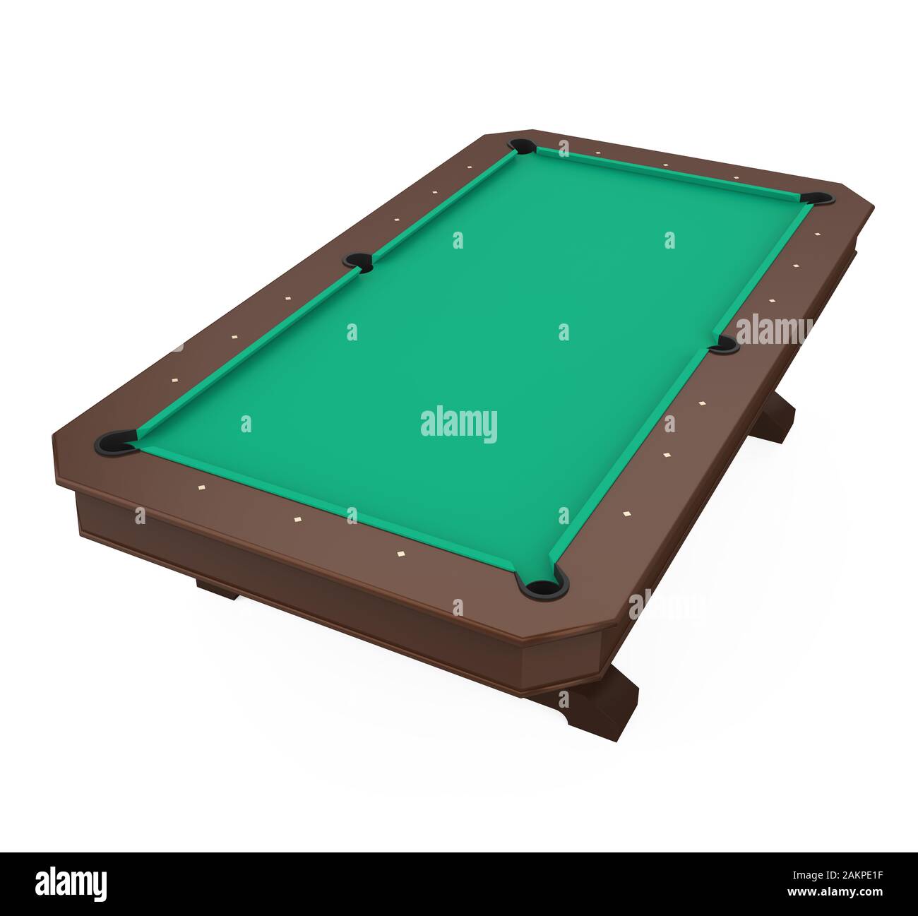 Billiard Table Isolated Stock Photo Alamy