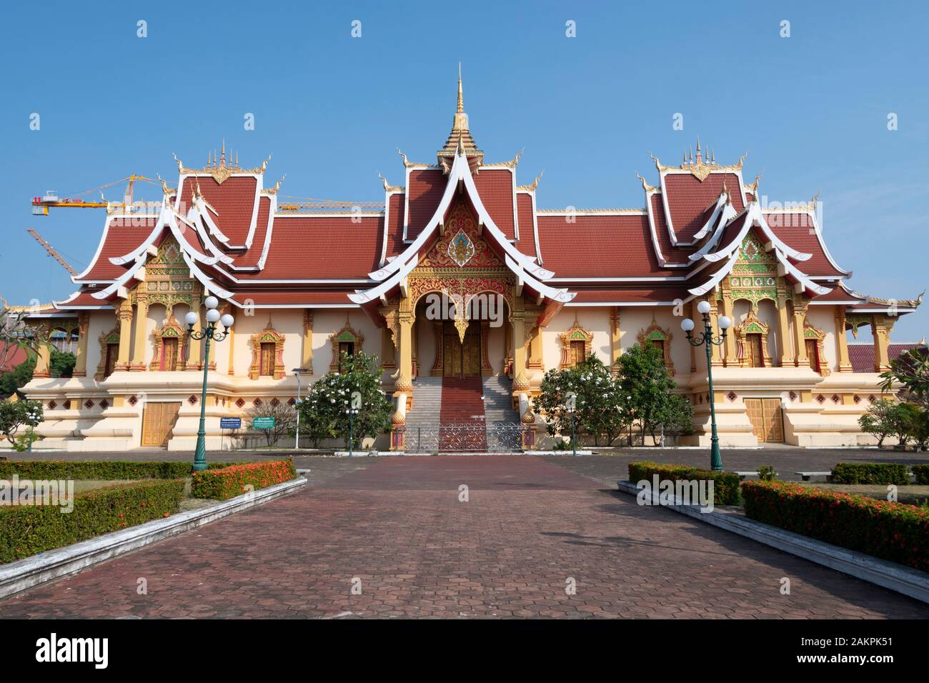 Buddhist temple, Vientiane, Laos Stock Photo - Alamy