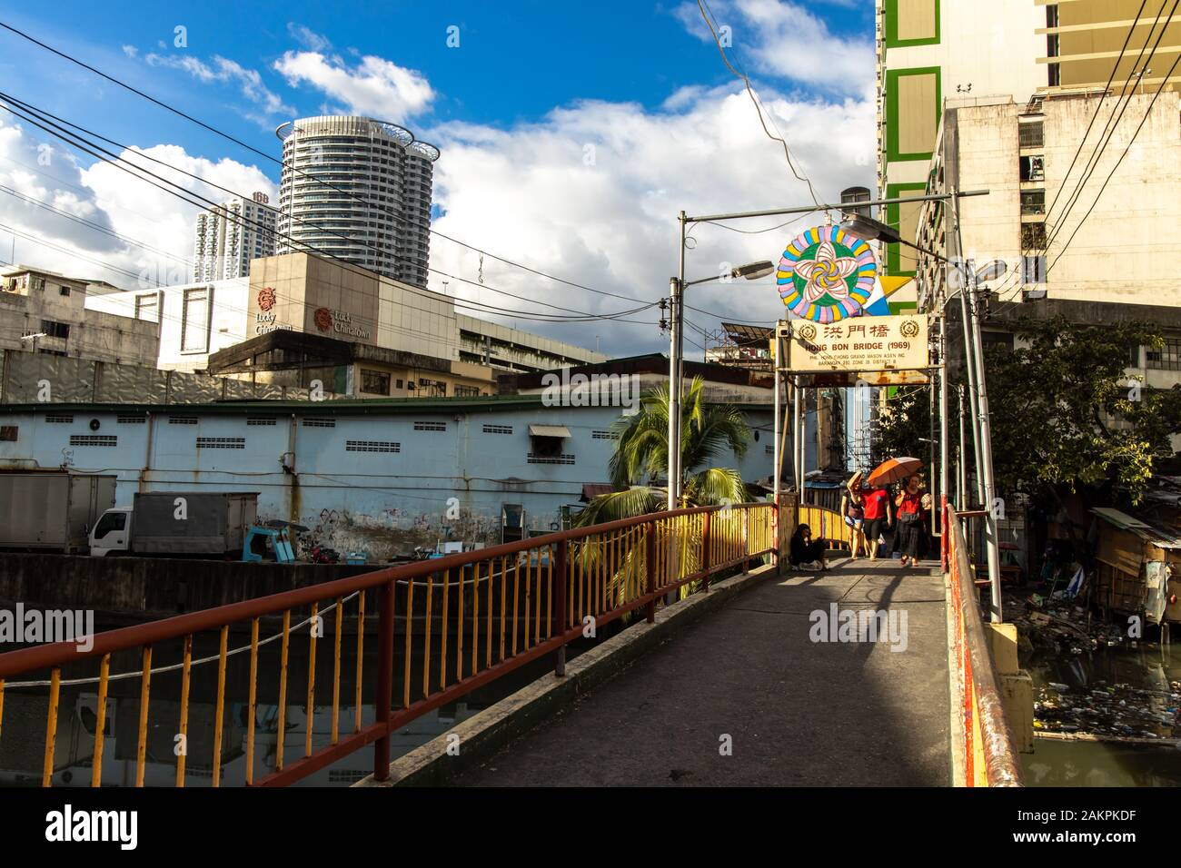 Dec 31, 2019 Binondo Chinatown Street Scene, Manila, Philippines Stock Photo