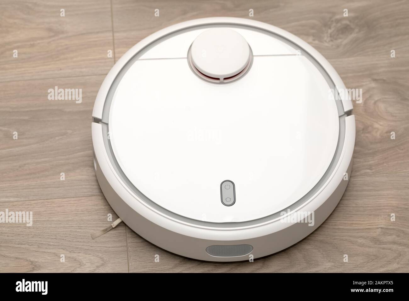 Picture of an automatic intelligent robotic hoover Stock Photo Alamy