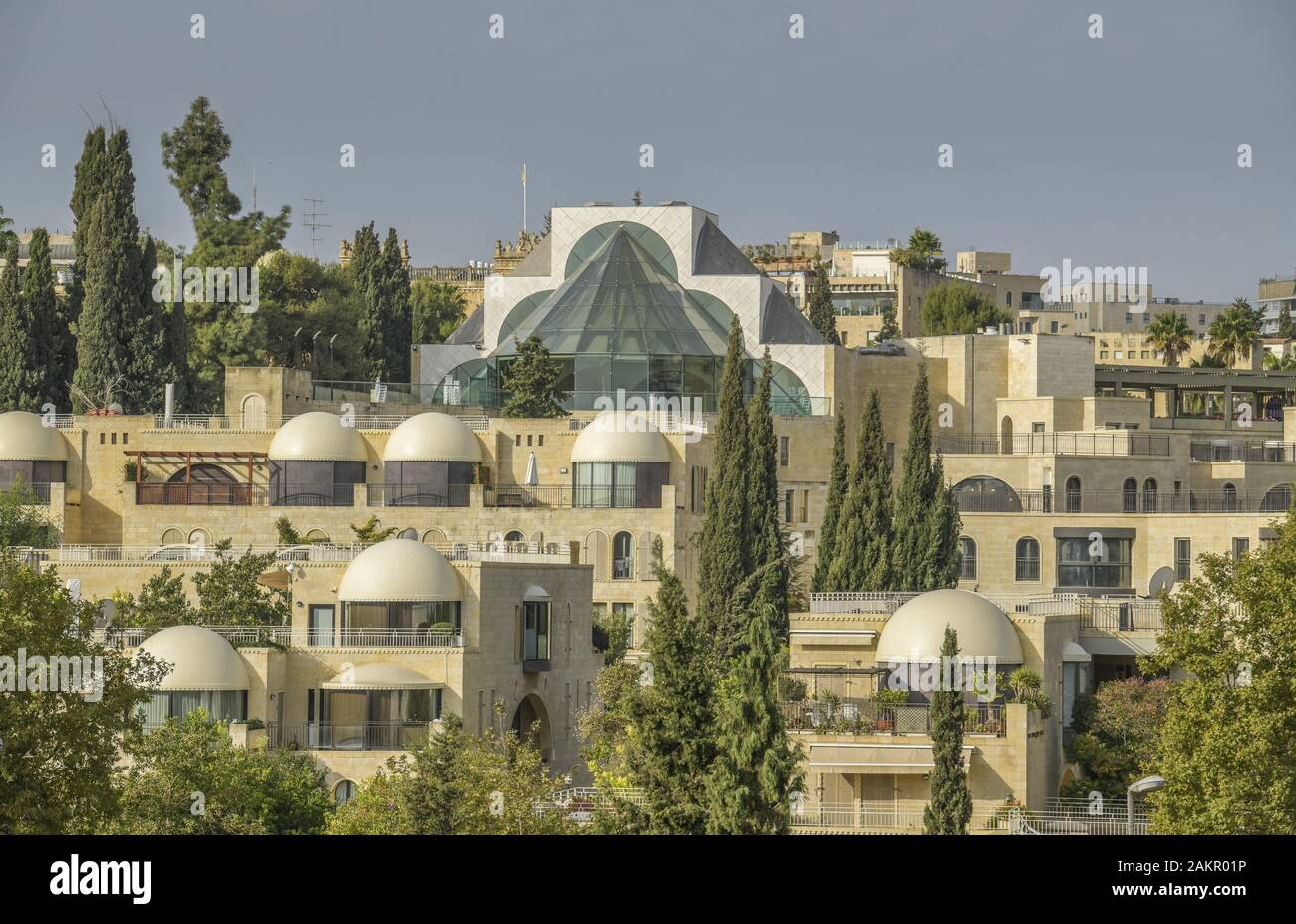 Wohnhäuser nahe des King David Hotels, Jerusalem, Israel Stock Photo