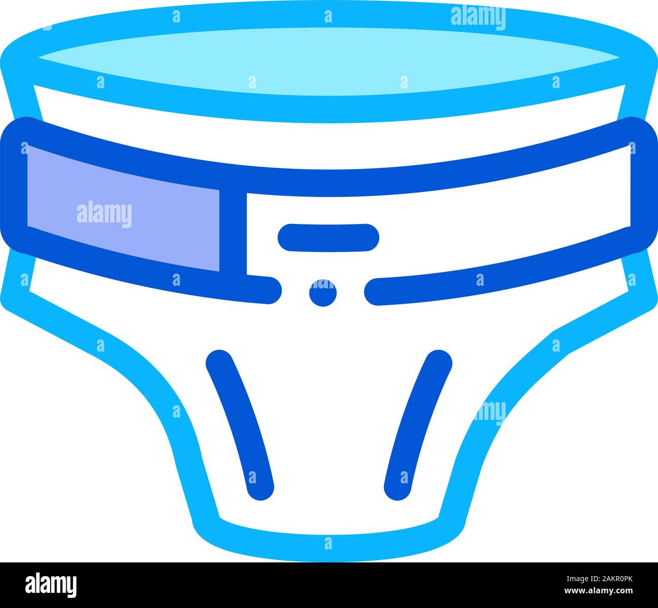 Diaper With Belt Icon Vector Outline Illustration Stock Vector Image ...