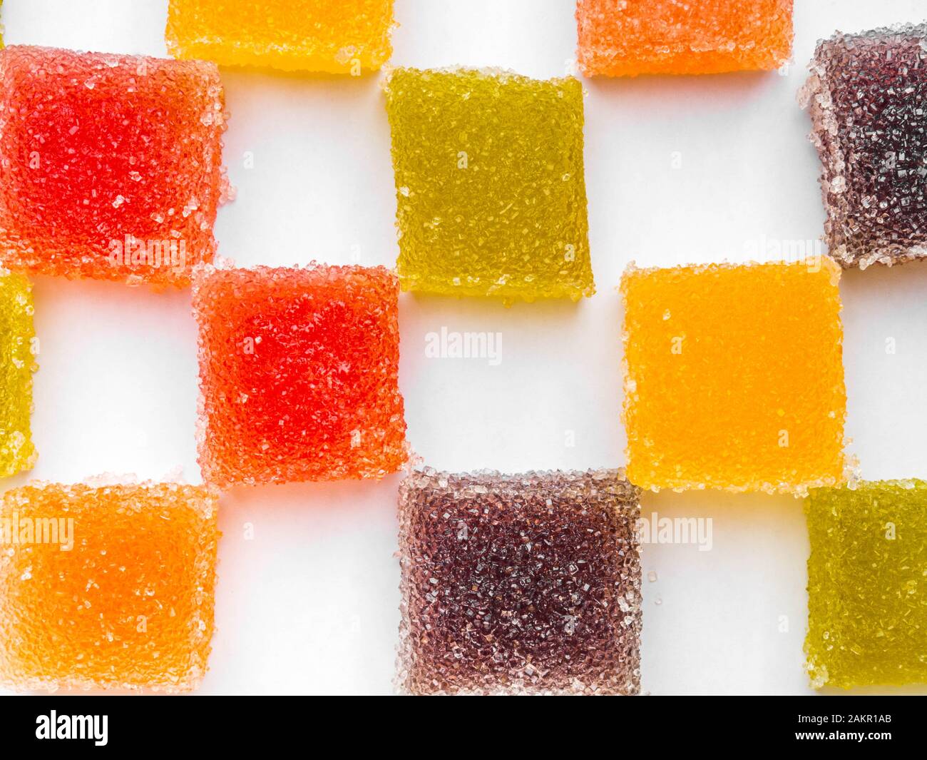 Delicious colorful marmalade isolated on white background Stock Photo Alamy