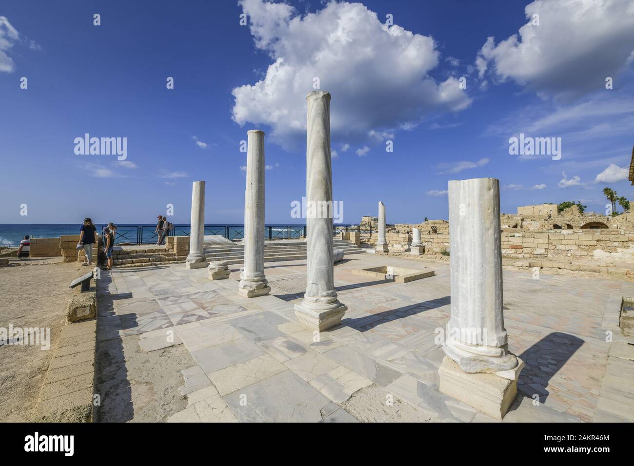 Thermen, Ausgrabungsstätte Caesarea, Israel Stock Photo