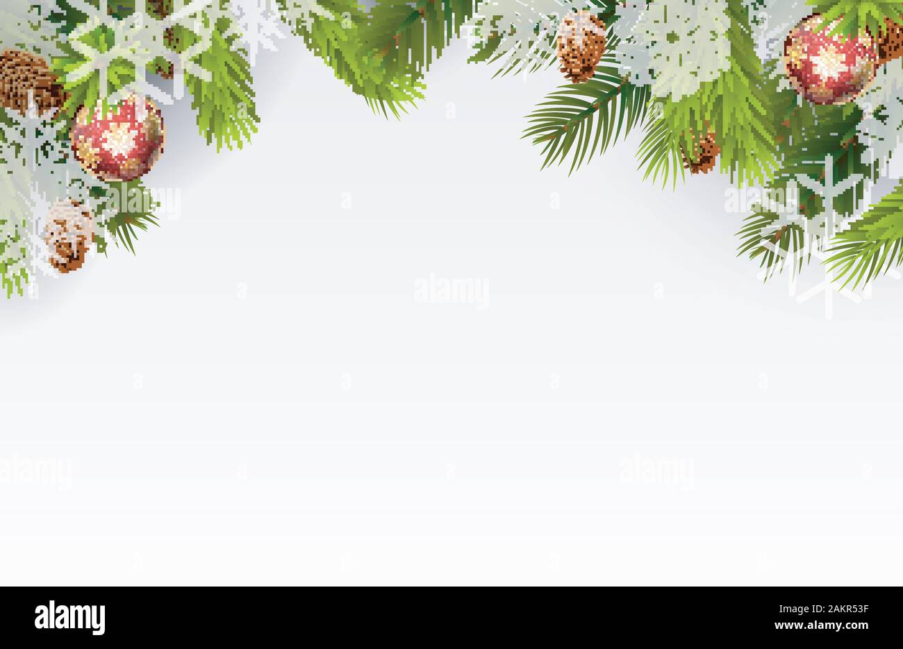 Christmas ball and Christmas tree. Vector Stock Vector Image & Art - Alamy