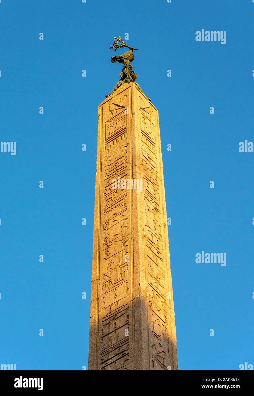Egyptian obelisk, Piazza Navona, Rome, Italy Stock Photo Alamy