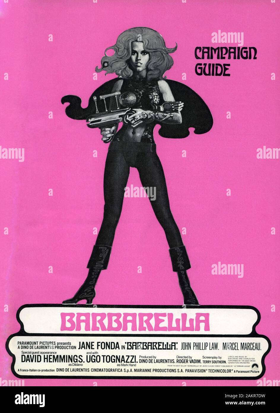 JANE FONDA in BARBARELLA 1968 director ROGER VADIM screenplay Terry Southern based on comic by Jean-Claude Forest France - Italy co-production Marianne Productions / Dino de Laurentiis Cinematografica / Paramount Pictures Stock Photo