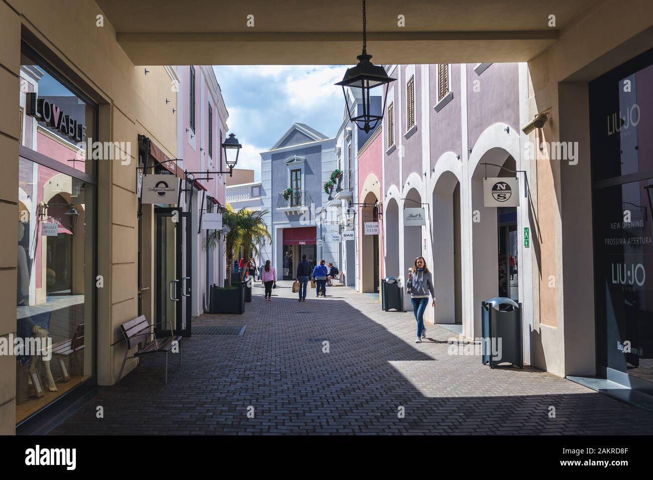 Sicilia Outlet Village Located On Palermo Catania Motorway In Agira Town On Sicily Island In Italy Stock Photo Alamy