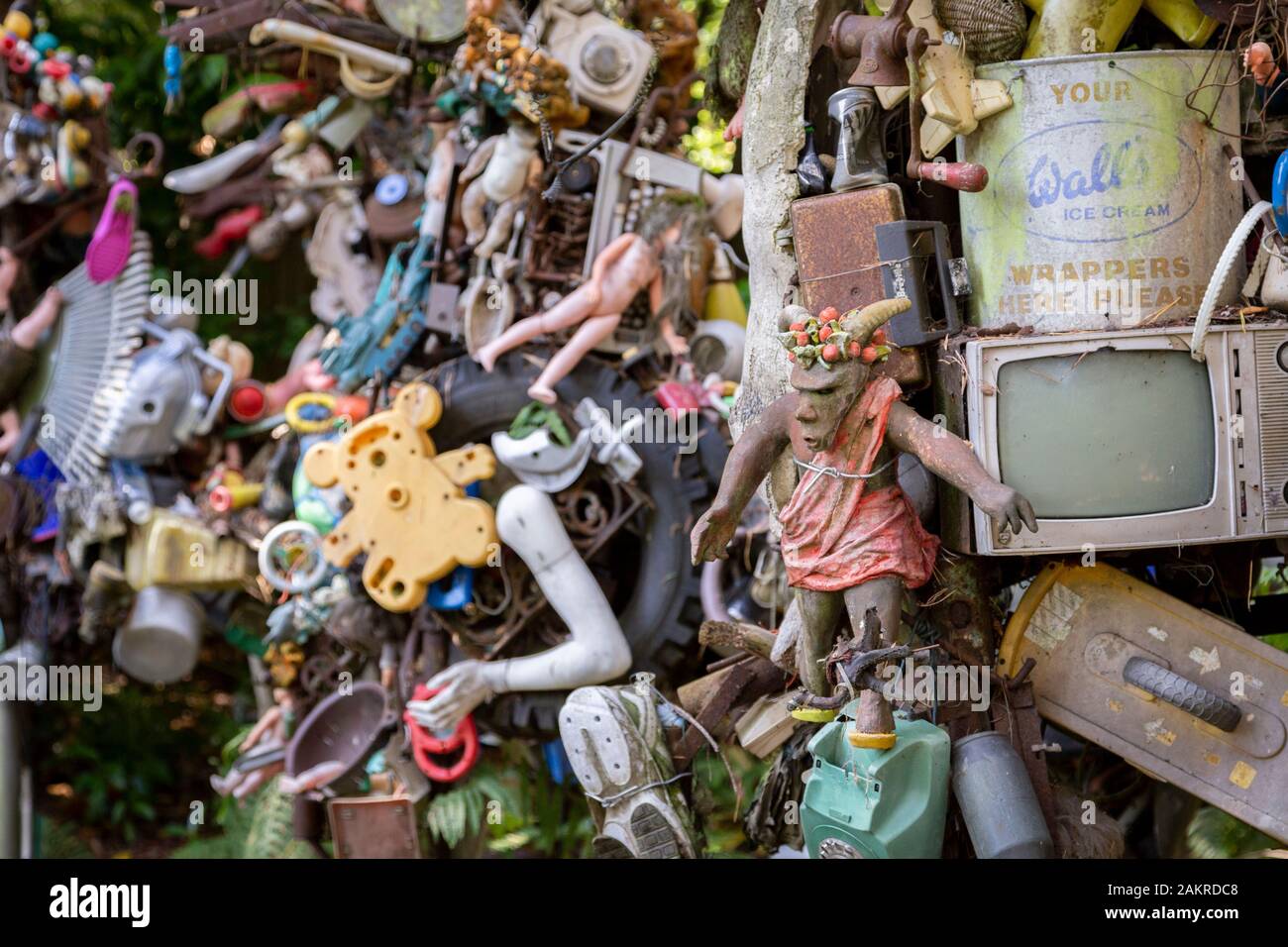 junk sculpture at a park Stock Photo - Alamy