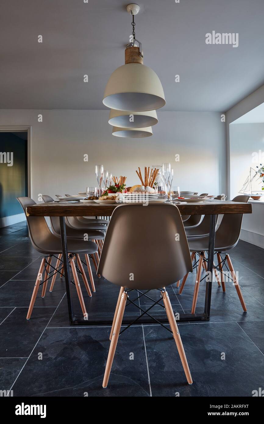 dining table and chairs Stock Photo Alamy