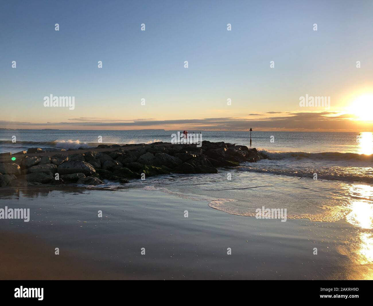 A beautiful chilly day on Sandbanks Beach Stock Photo - Alamy