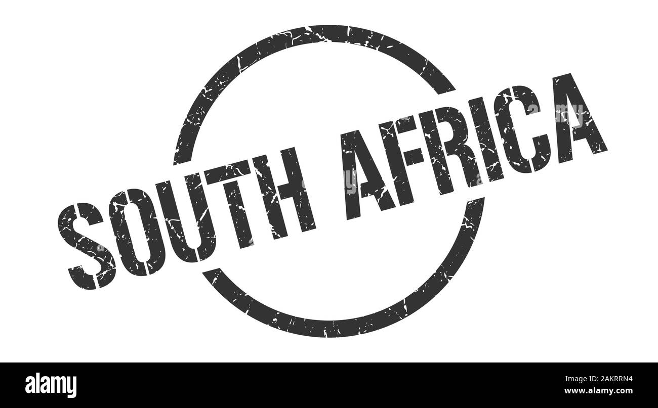 South Africa stamp. South Africa grunge round isolated sign Stock