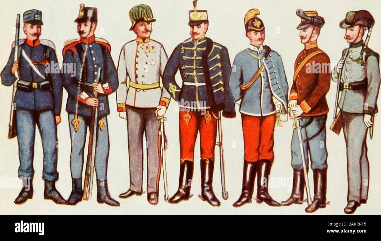 The encyclopædia britannica; a dictionary of arts, sciences, literature and general information . Royal Grenadier Engineers, Guards. Officer Officer AUSTRIA-HIXCiARY Welsh Rifle Brigade. Kings Own Argyll and Regiment, Officer 1 Royal Lancaster). Sutherland Service Dress Highlanders Officer 1st Uhlans. Austrian Hungarian General ISth Infantry S2nd Infantry Bthlhmars l.ith Dragoons. Artilit-iy JSger Officer Colonel UNIFOimS Plate V FKAXrE Stock Photo