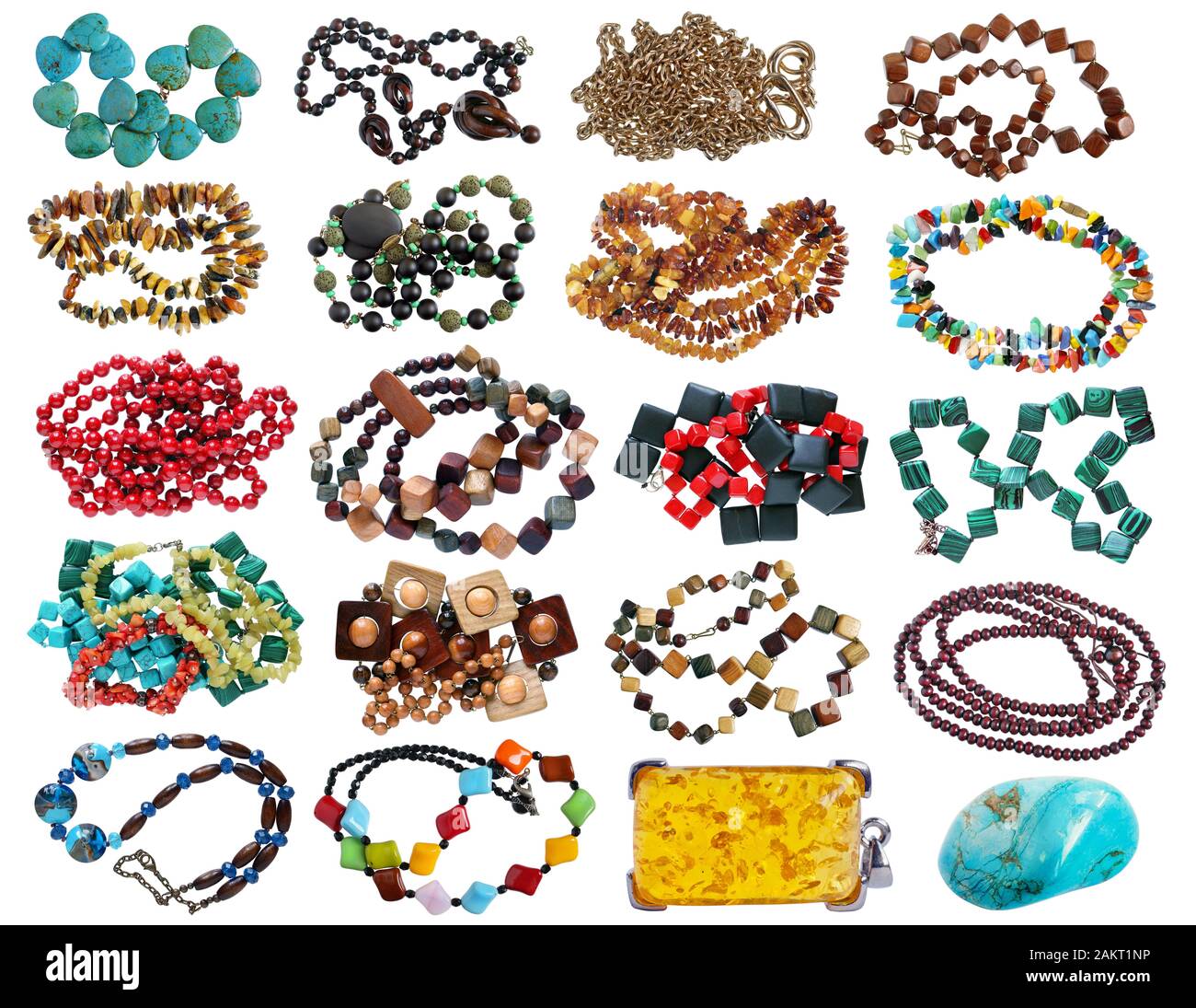 Homemade female beads made of jewelry gemstones and materials of