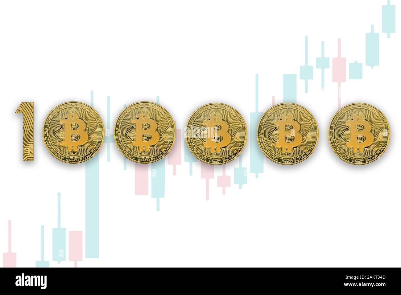 Cryptocurrency bitcoin digital numbers Cut Out Stock Images & Pictures -  Alamy