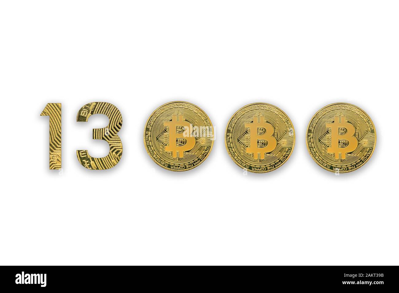 13000 bitcoin exchange rate, isolated. Crypto currency style for design  Stock Photo - Alamy