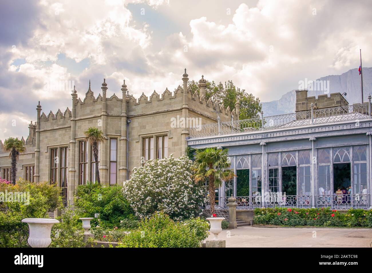 Yalta, Crimea-June 22, 2015: historical landmark - Vorontsov Palace ...
