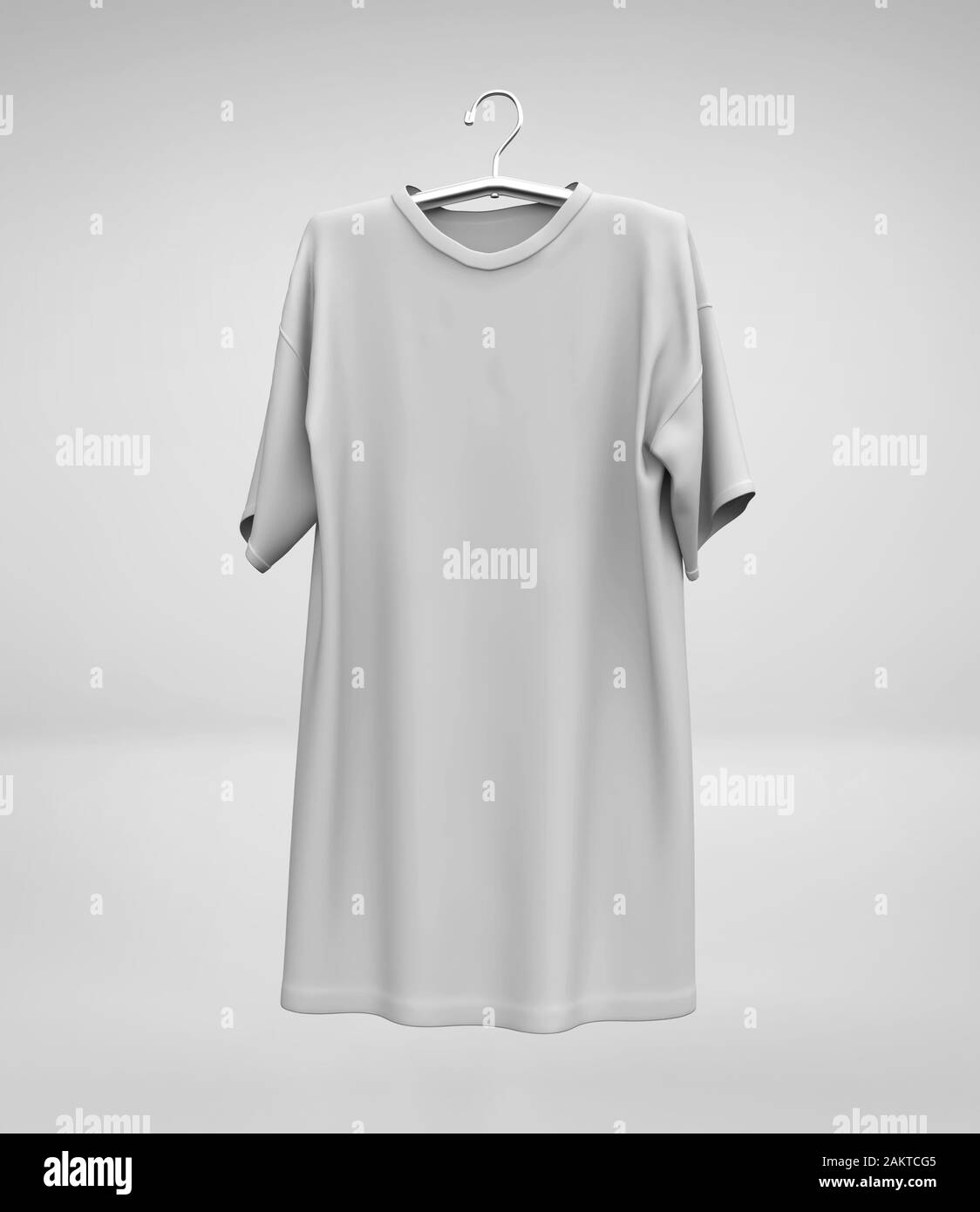 Download White T Shirt Mockup And Template 3d Rendering Isolated On Light Background Male Model Wear Plain White Shirt Mockup Place Your Design Stock Photo Alamy