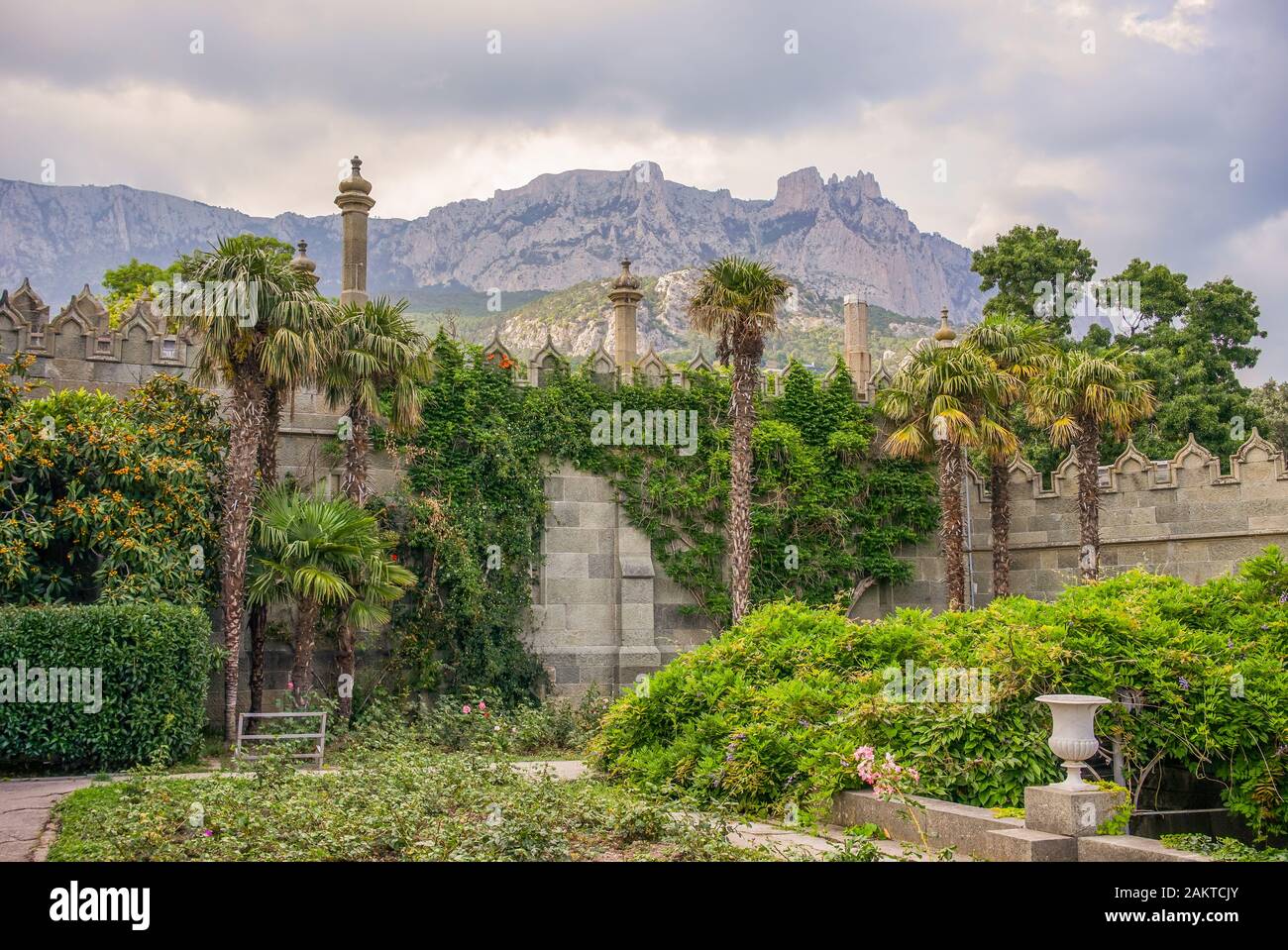 Yalta, Crimea-June 22, 2015: historical landmark - Vorontsov Palace ...