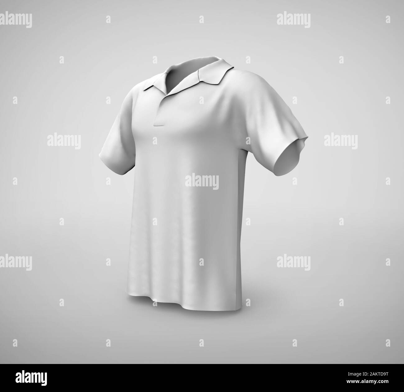 Download Blank White Polo Shirt Mockup Clear Male White Polo Shirt Mockup 3d Rendering Isolated On Light Background Short Sleeves Cotton Dress With Collar Stock Photo Alamy